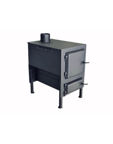 Печь буржуйка 370×670×650 мм с плитой - купить в 